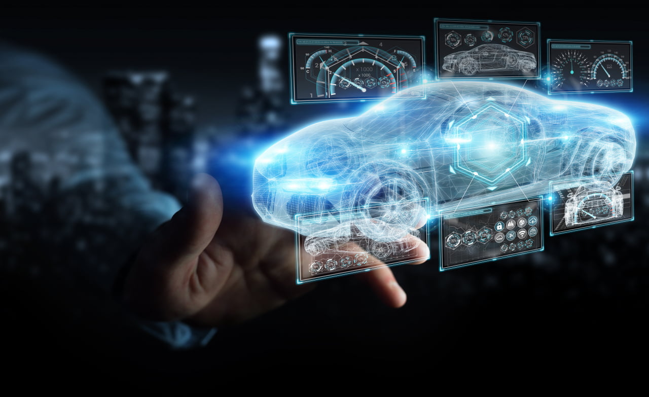 最先端技術を搭載した車両のイメージ